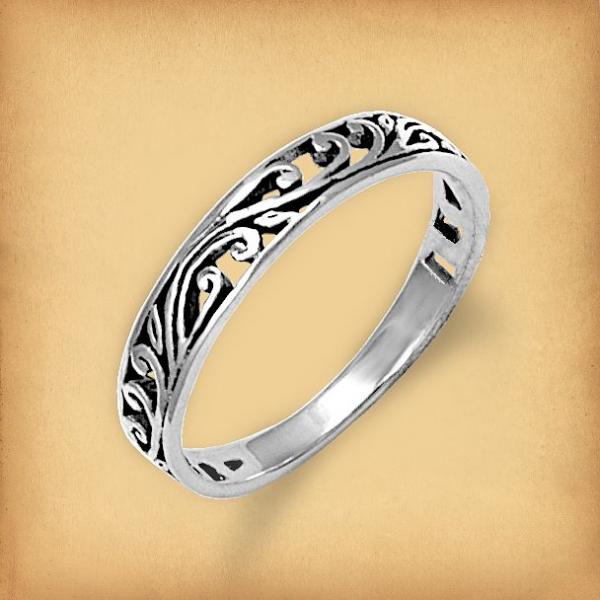 Silver Vine Ring - RSS-2385 picture