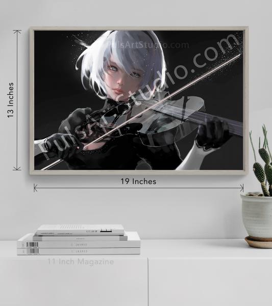 Nier: 2B "Sound of Silence" (Poster/Playmat/XL Canvas) picture