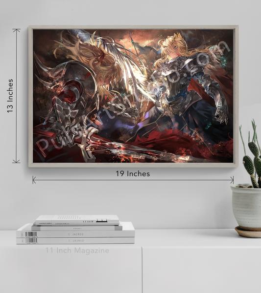 Fate: Saber vs Mordred (Poster/Playmat/XL Canvas) picture