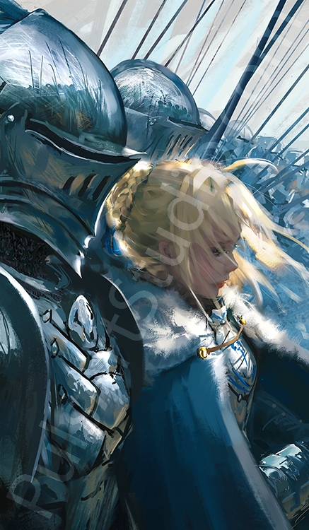 Fate: Saber & Lancelot (Poster/Playmat/XL Canvas) picture