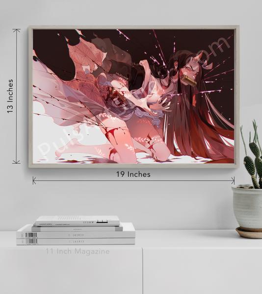 Demon Slayer: Nezuko "Blood Burst" (Poster/Playmat/XL Canvas) picture