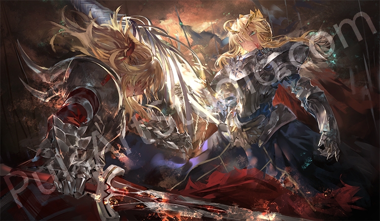 Fate: Saber vs Mordred (Poster/Playmat/XL Canvas) picture