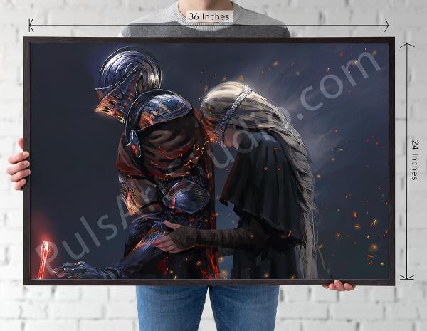 Dark Souls 3: "Fire and Ash" (Poster/Playmat/XL Canvas) picture