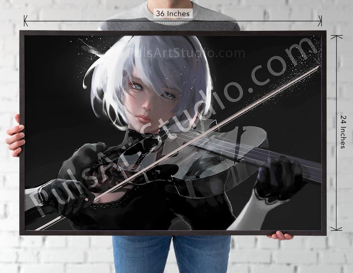 Nier: 2B "Sound of Silence" (Poster/Playmat/XL Canvas) picture