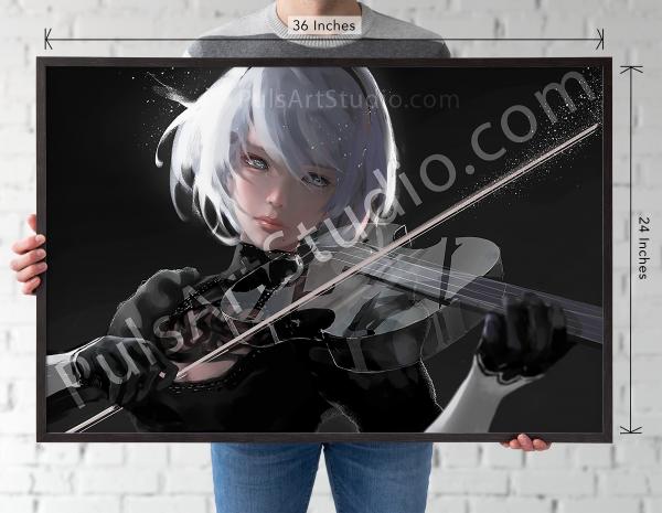 Nier: 2B "Sound of Silence" (Poster/Playmat/XL Canvas) picture