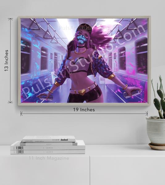 LoL: K/DA Akali (Poster/Playmat/XL Canvas) picture