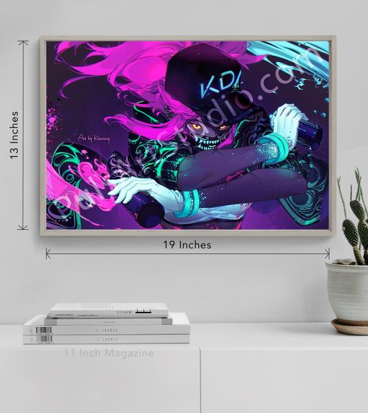 LoL: K/DA Akali (Poster/Playmat/XL Canvas) picture