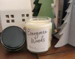 8 Oz soy candle-Evergreen Woods
