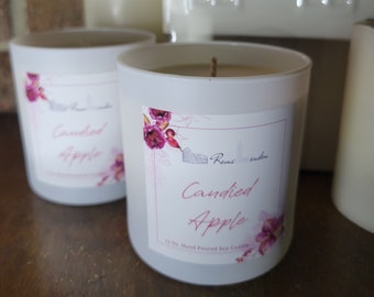 11 Oz soy candle-Candied Apple