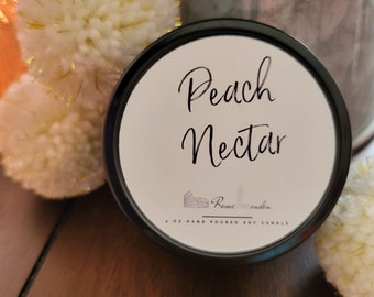 4 Oz Soy Candle-Peach Nectar