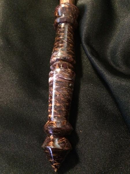 Purple Glowing Dragon Scale Wand