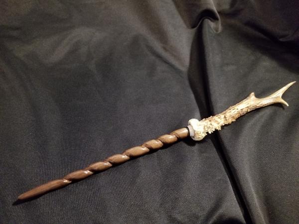 The Unicorn Antler Wand in Walnut