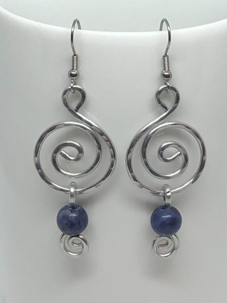 Gemstone Wire Wrapped Earrings picture
