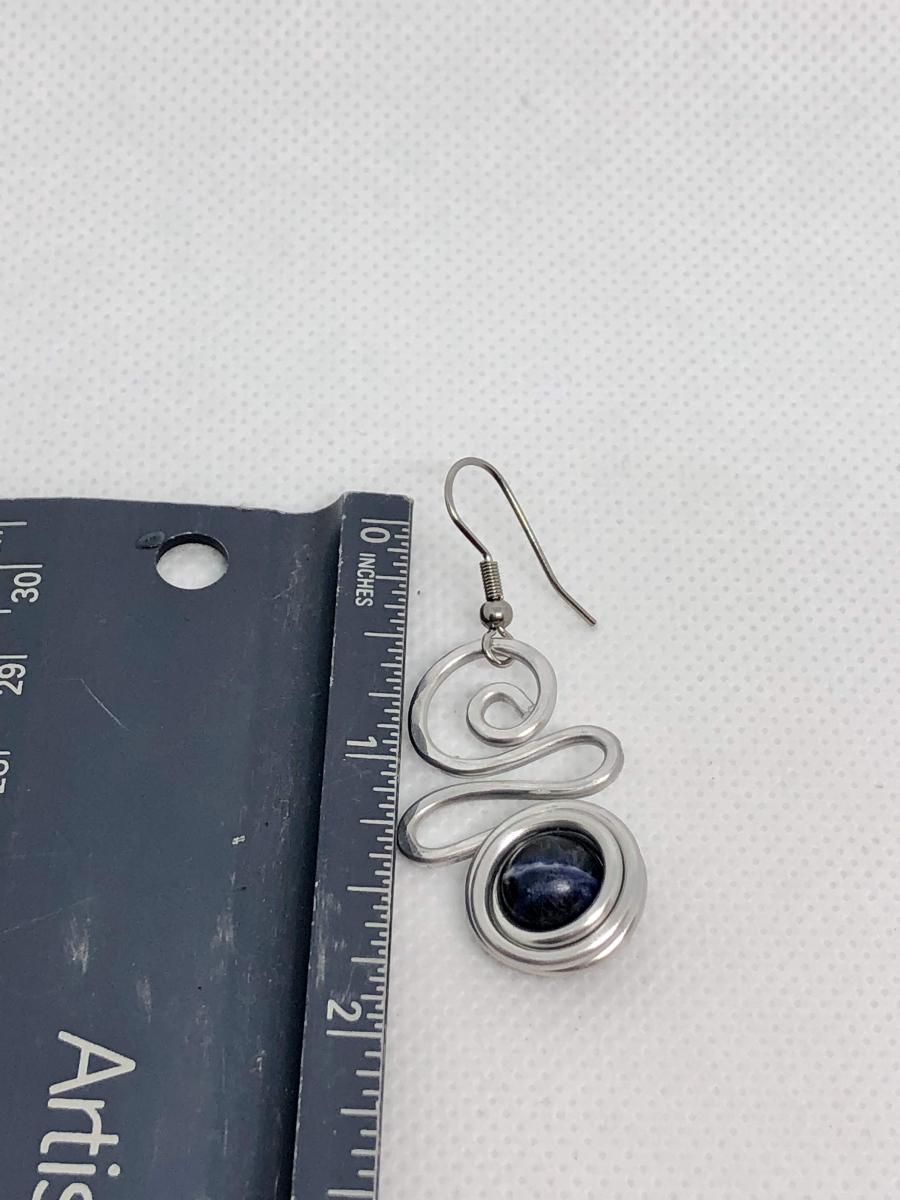 Gemstone Wire Wrapped Earrings picture