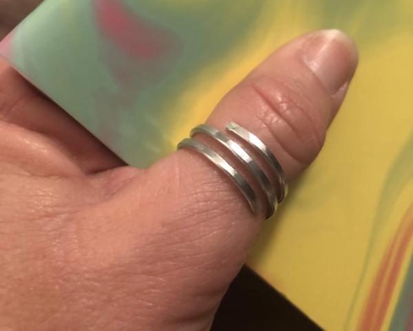 Aluminum Wire Triple Wrap Ring picture