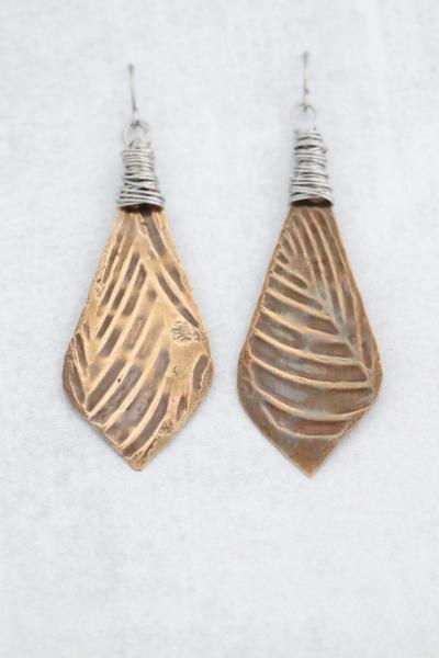 Leaves of Bronze Earrings