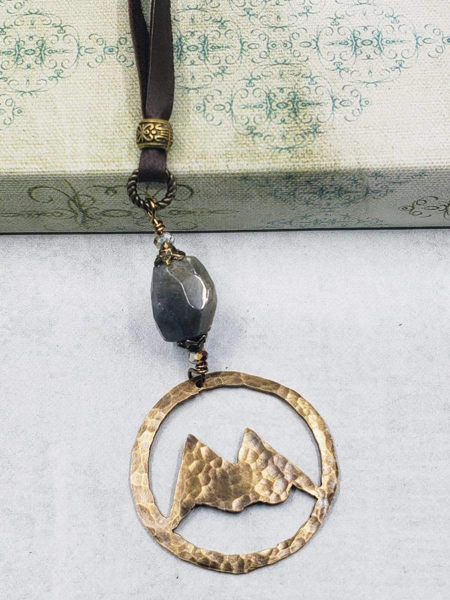 Hand Cut Mountain Pendant picture