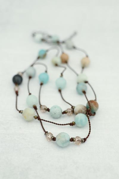 Gorgeous Amazonite & Crystal Necklace picture