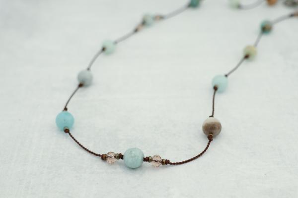 Gorgeous Amazonite & Crystal Necklace picture