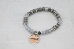 Two Tone Crystal Word Bracelet