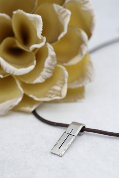 Pewter Cross Necklace