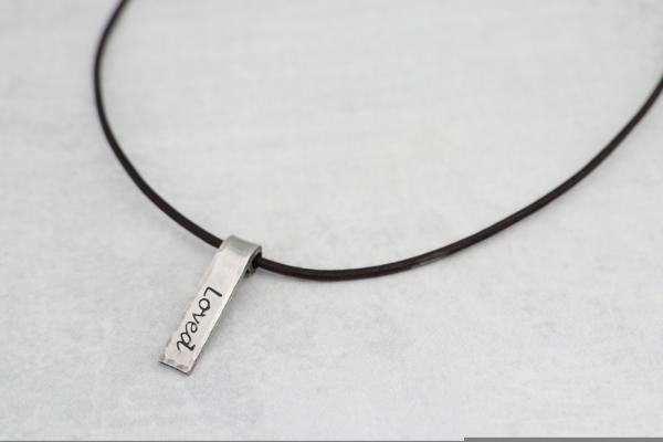 Pewter Word Necklace picture