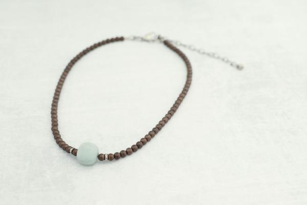 Amazonite w/ Bronze Hematite Choker picture