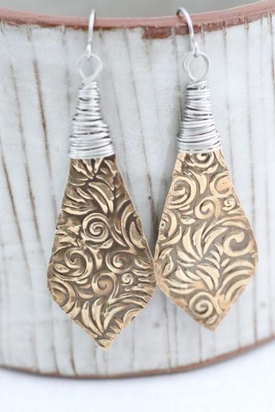 Beautiful Artisan Bronze Earrings picture