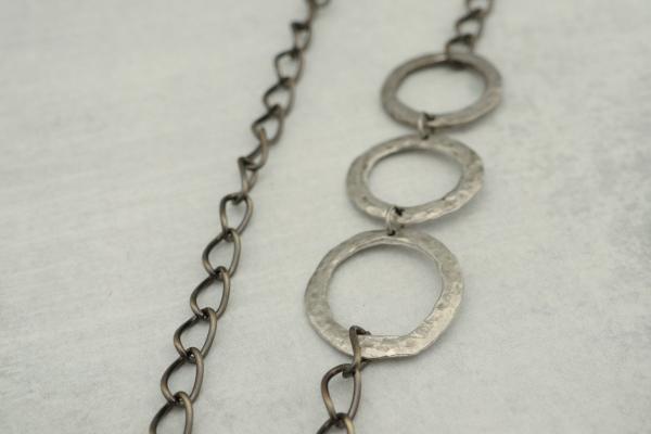 Cast Pewter Rings w/ Bronze Chain picture