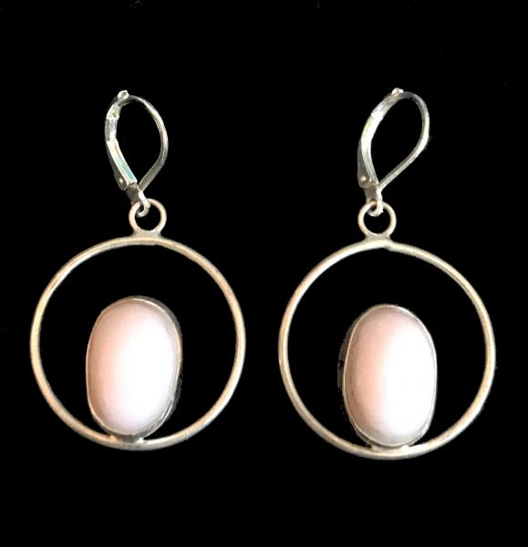 Pink Opal Earrings #1 picture