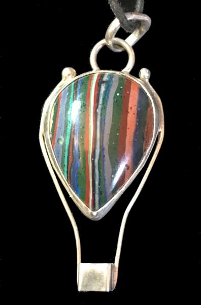 Rainbow Calsilica Pendant #1 picture