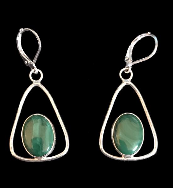 Malachite Earrings #1 picture