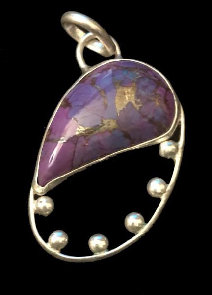 Mojave Purple Turquoise Pendant #2