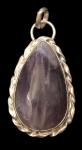 Chevron Amethyst Pendant #2