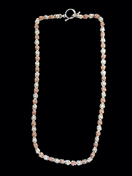 Sweet Pea Chain Sterling Silver and Rose Gold