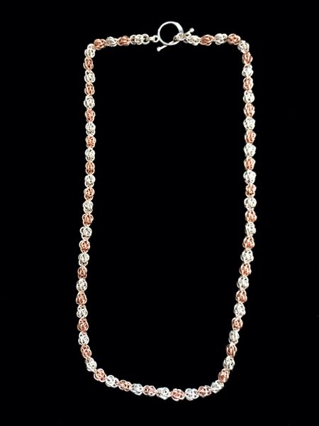 Sweet Pea Chain Sterling Silver and Rose Gold picture