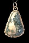 Blue Tide Seam Agate Pendant #1