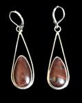 Red Tiger's Eye Earrings #1