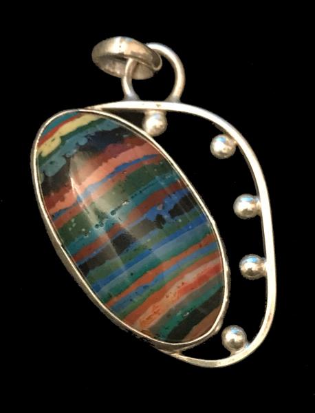 Rainbow Calsilica pendant #3 picture