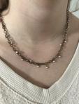 Swarovski pearl dangle necklace