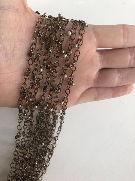 Swarovski pearl dangle necklace picture