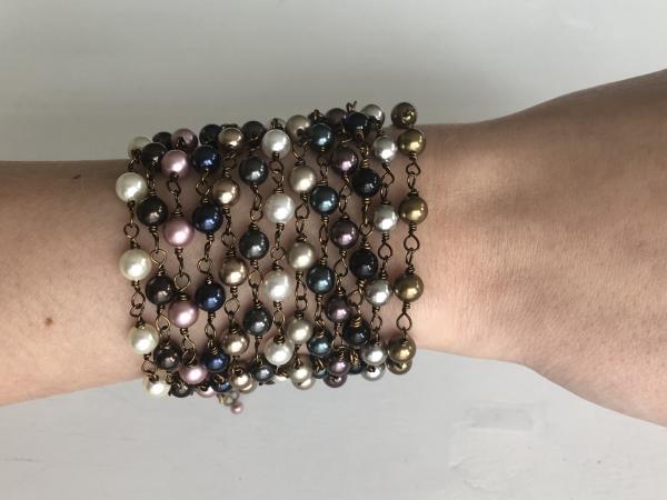 6mm Swarovski pearl bracelets picture