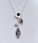 Abstract Moonstone Pendant Necklace