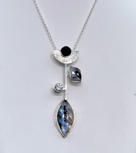 Abstract Moonstone Pendant Necklace picture