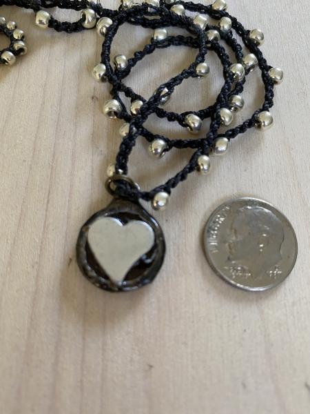 Heart Pendant  with 18" adjustable crochet chain picture