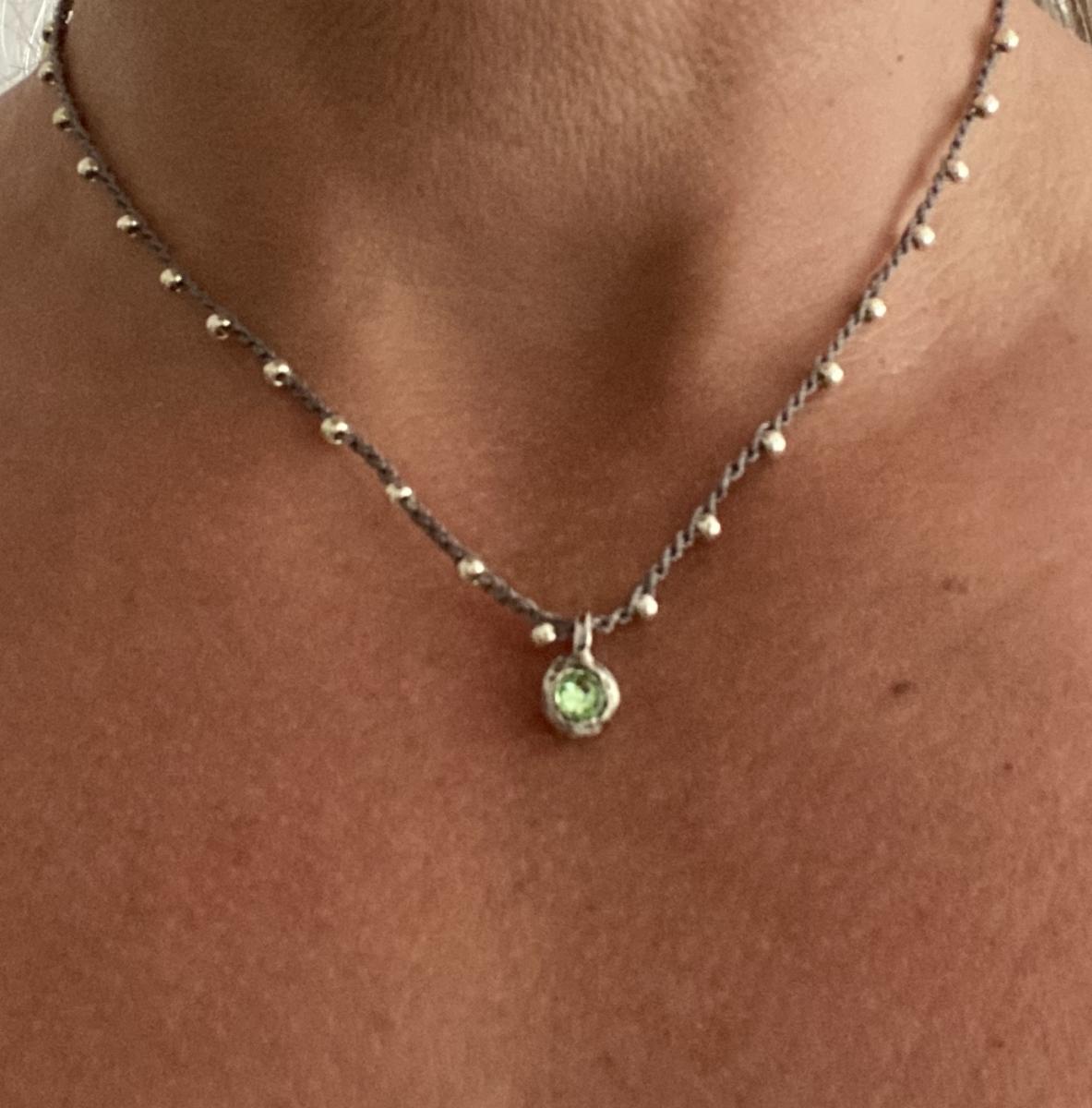 Tiny charm necklaces picture