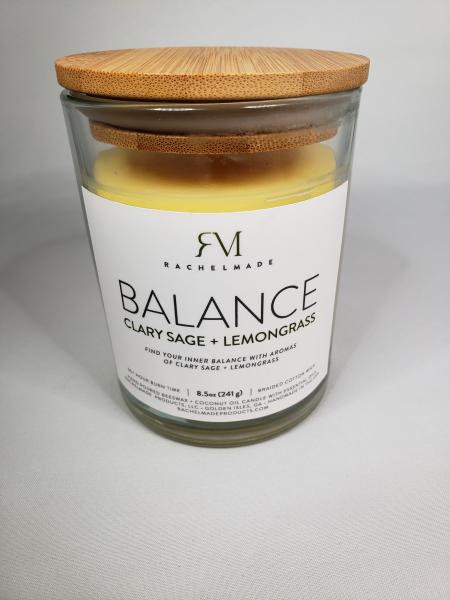 BALANCE Clary Sage and Lemongrass Beeswax Candle