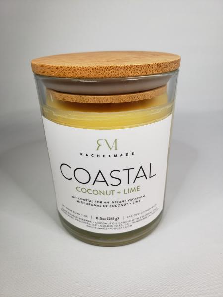 COASTAL Coconut Lime Beeswax Candle picture