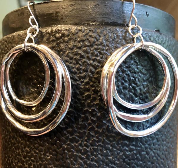 Hollow Tube Ring Earrings