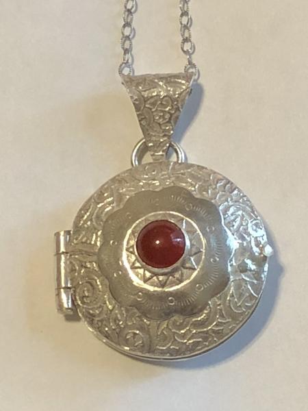 Locket with Ruby picture